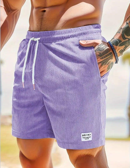 Lace-up Drawstring Shorts Summer Corduroy Sports Short