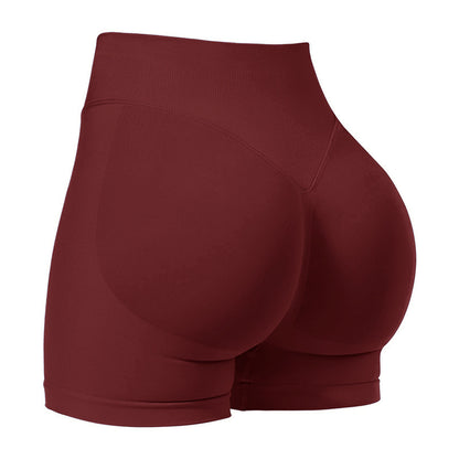 High Waist Yoga Shorts Tight Hip Raise Seamless