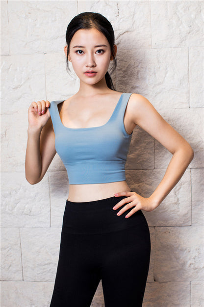 Fitness Beauty Back U-Shaped Gathered Shockproof Running Sports Bra