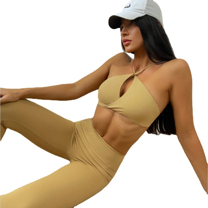 Super Elastic Running Fitness Yoga Women'sTwist Bra