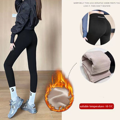 Fleece Thickened Leggings Winter -20 To 5 Shark Pants For Women