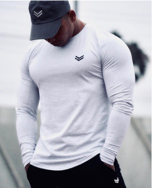 New Long Sleeve T Shirt Sport Men Gym Shirt Quick Dry Gym Fitness