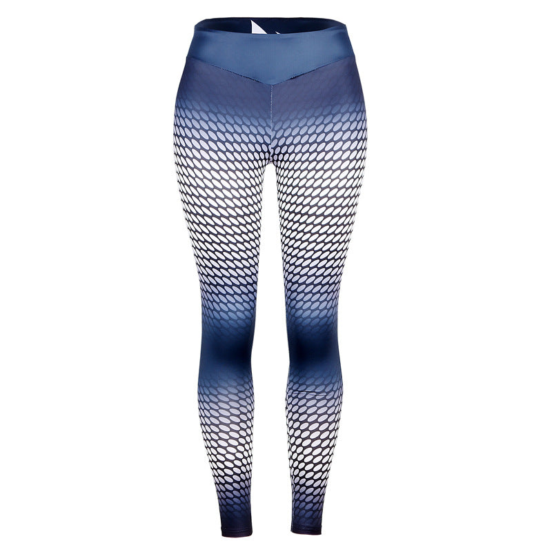 Spot printed yoga leggings