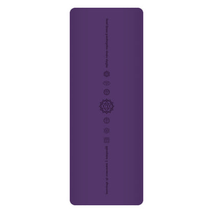 White Pu Leather Natural Rubber Rustic Yoga Mat