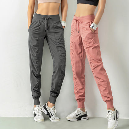 Fashion Casual Sports Pants For Women Loose Legs Drawstring