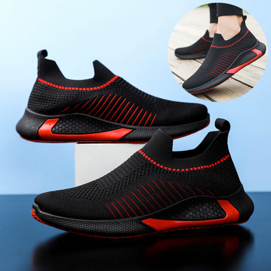 Fashion Mesh Sock Shoes With Striped Design Men Outdoor Sports