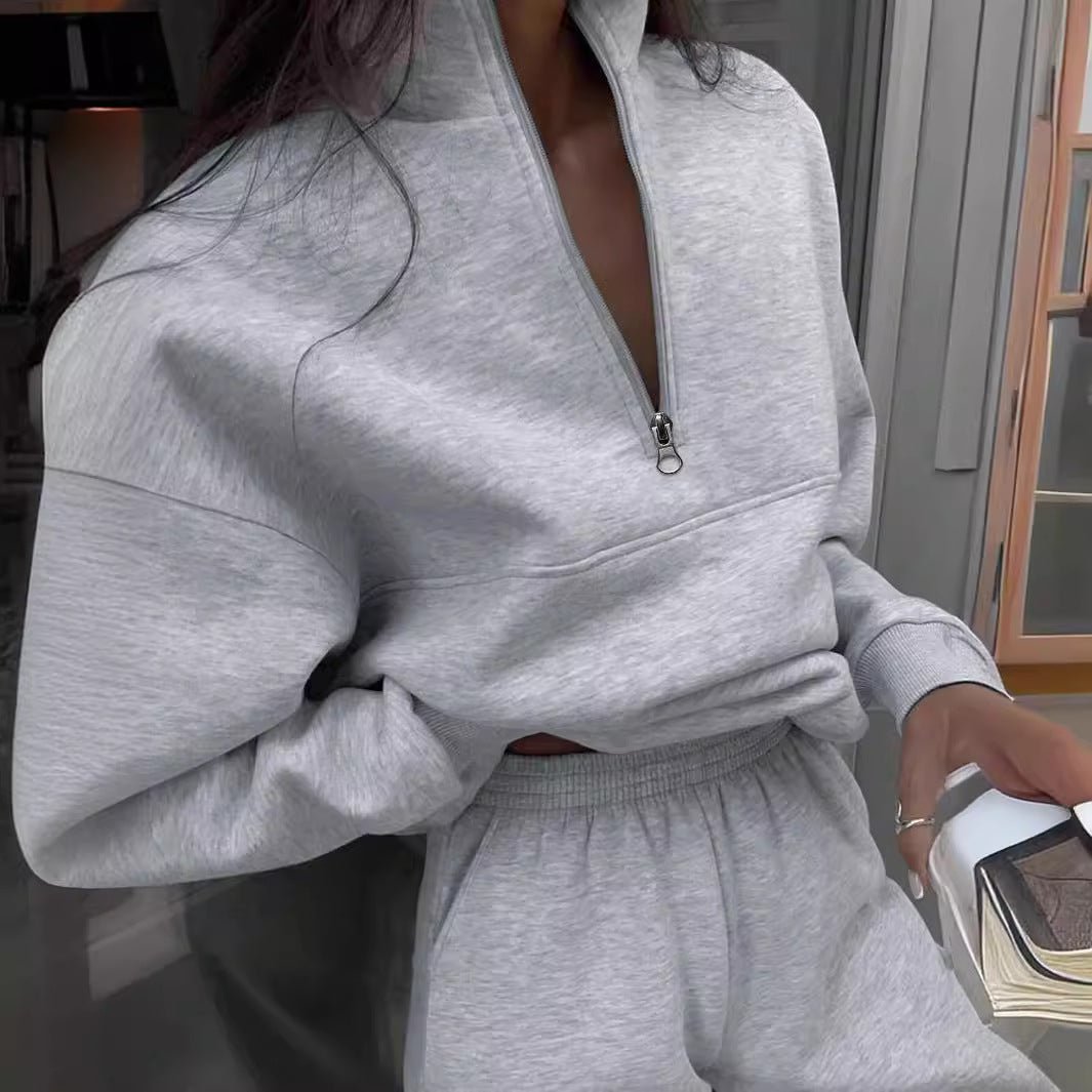 Long-sleeved Sports Sweatshirt Suit Fashion For Women