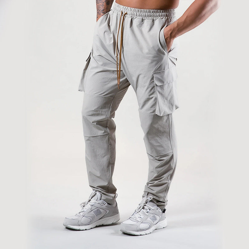 Overalls Trousers Thin Elastic Leggings Running Training Sweatpants