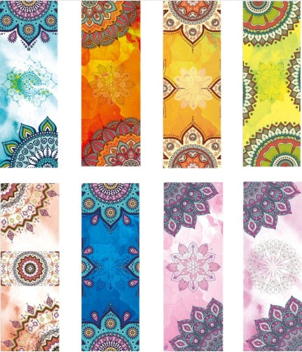 Beautiful Pattern Print New Yoga Towel Sweat Anti-skid