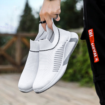 Fashion Mesh Sock Shoes With Striped Design Men Outdoor Sports