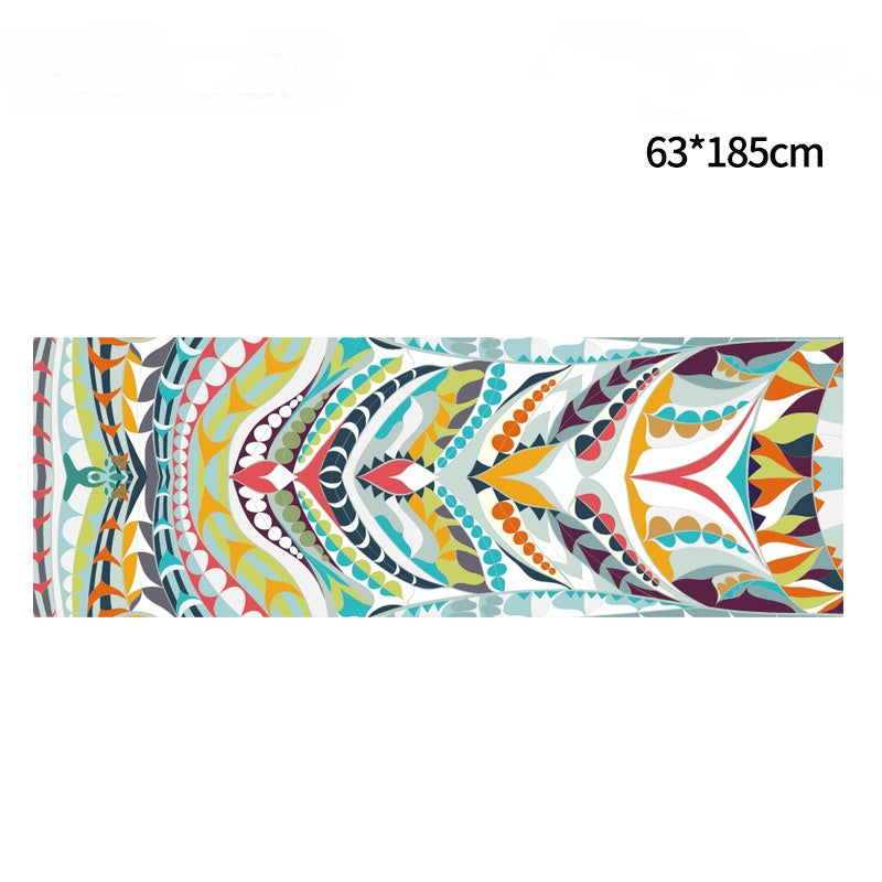 Non-slip printed yoga mat