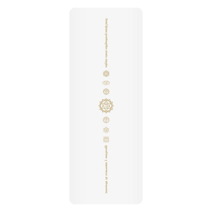 White Pu Leather Natural Rubber Rustic Yoga Mat