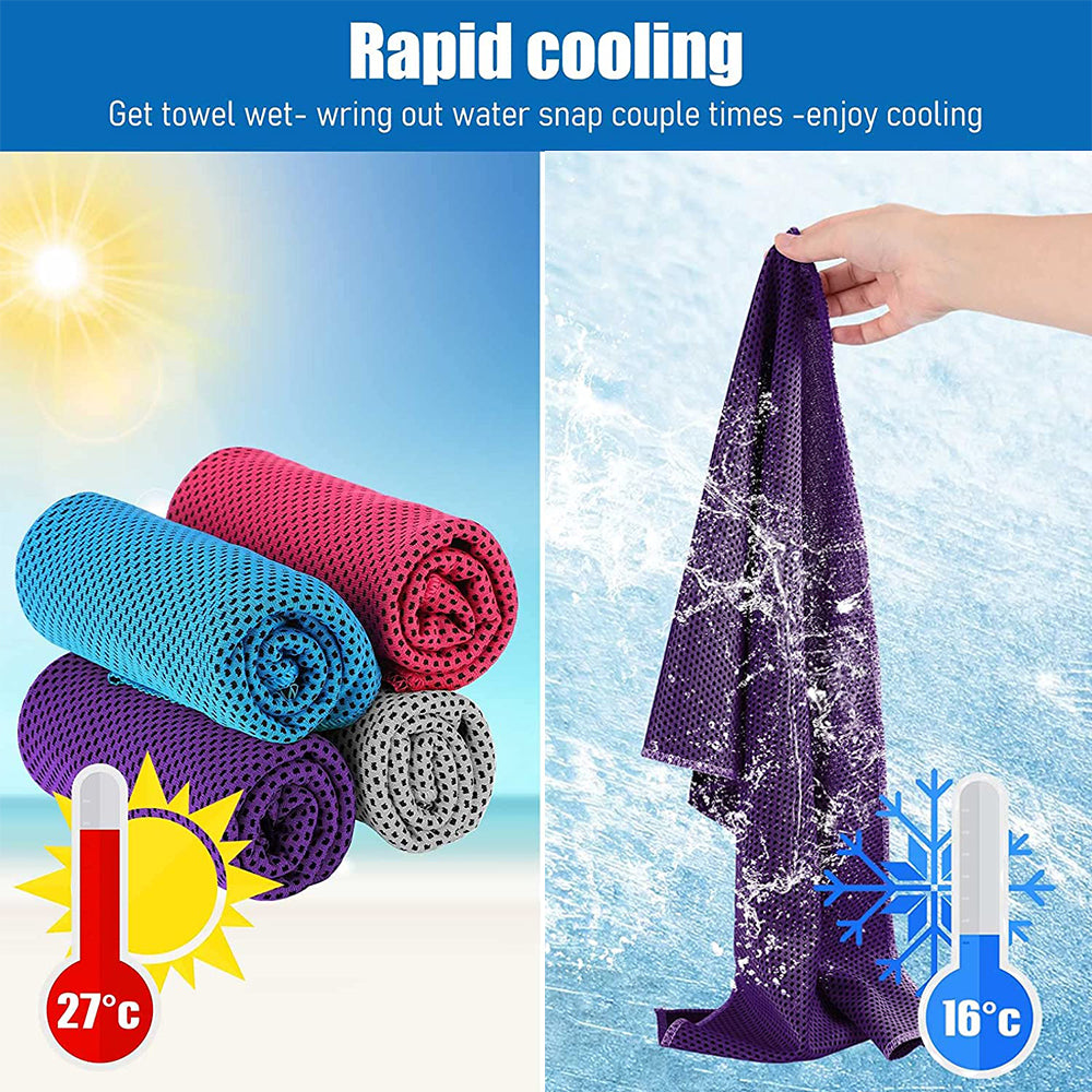 Sports Towel Physical Cooling Microfiber Instant Cool