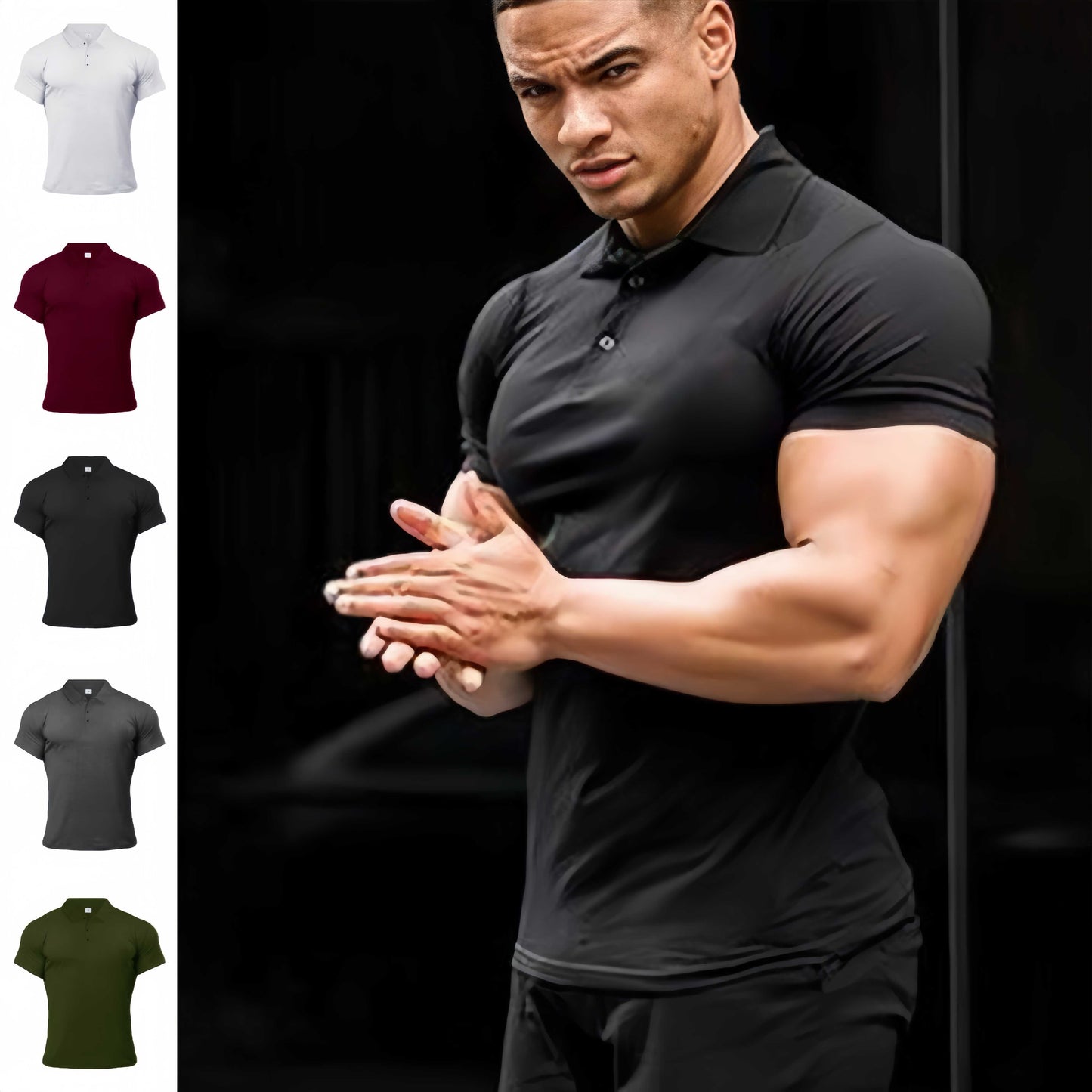 Sports Polo Shirt Summer Short-sleeved Tops Men's Short-Sleeved