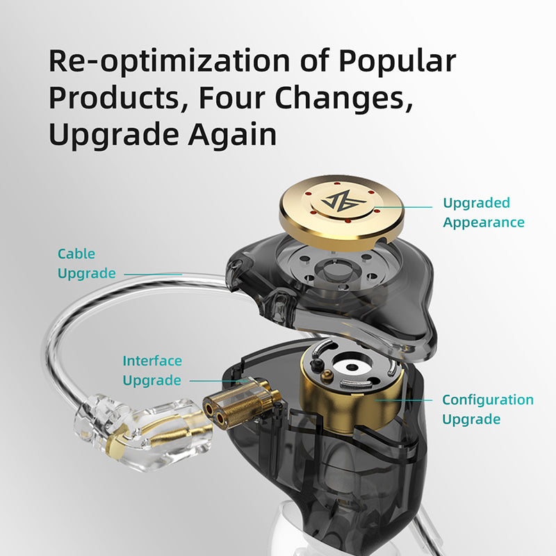 New KZ EDX Pro Earphones Bass Earbuds Sport Headset