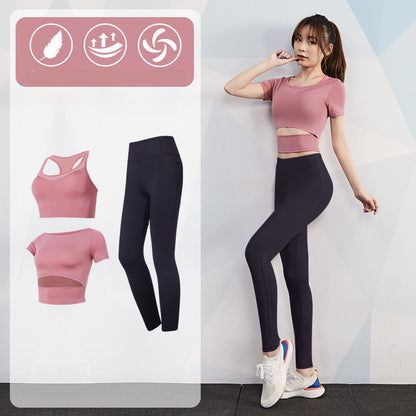 Sports Quick-Drying Tight Fitness Running Three-Piece Suit