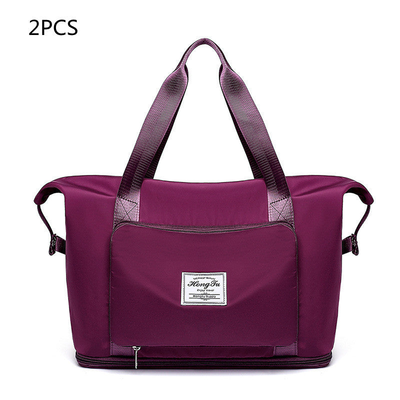 Foldable Large Capacity Women Gym Bags Shoulder Bag