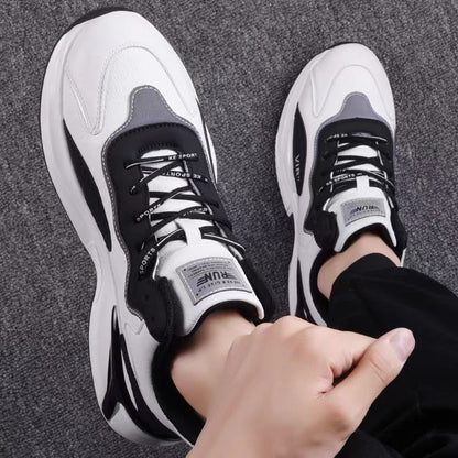 Fashion Black White Sneakers Casual Sports Shoes For Men