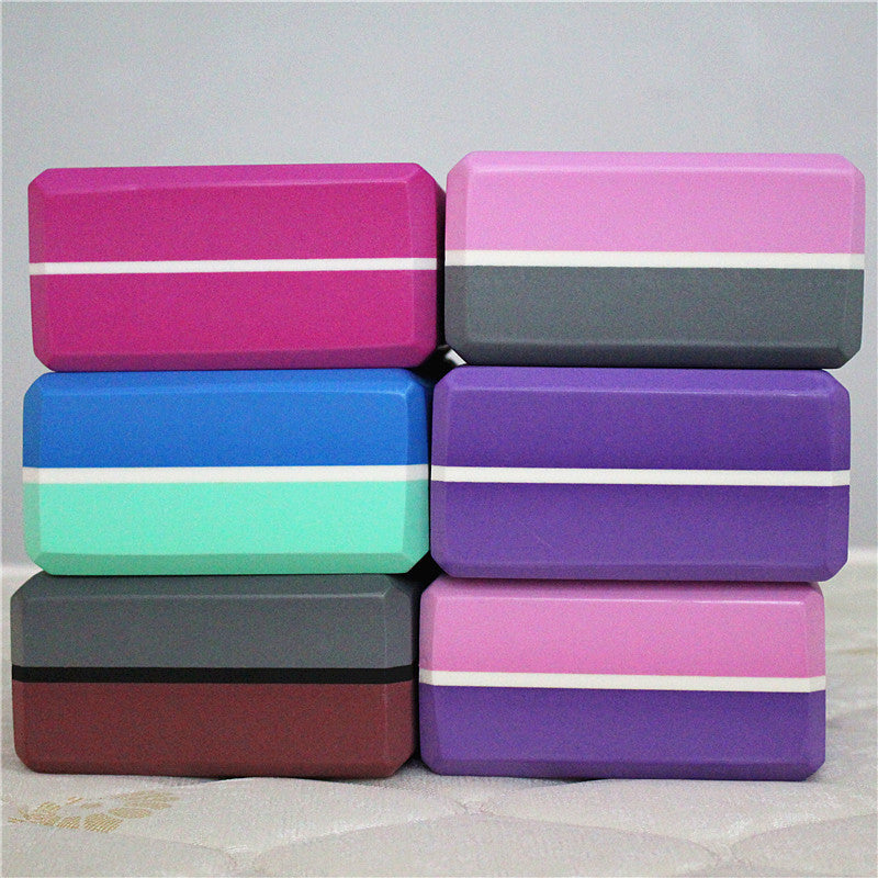 Two-color yoga brick