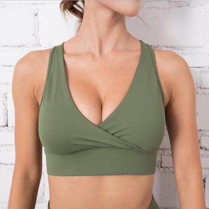 Women's quick-drying sports bra women's yoga clothing Shock-collecting