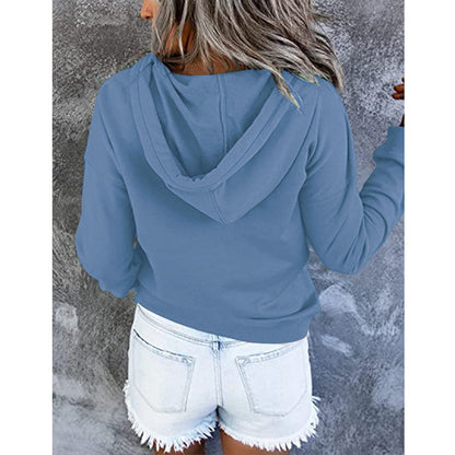 Long-sleeved Hooded Sweatshirt With Pockets Sports Clothing