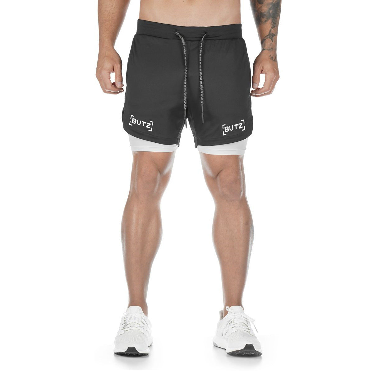 Men's Quick-drying Running Fitness Fake Two-piece