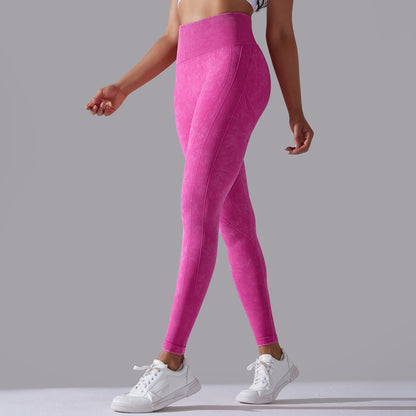 Knitted Seamless Yoga Pants Running Sports Fitness