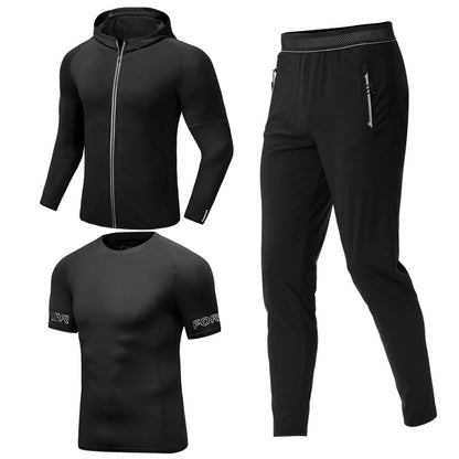 Men's Sportswear Gym Fitness Three Piece Set