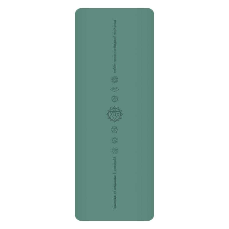 White Pu Leather Natural Rubber Rustic Yoga Mat