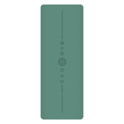 White Pu Leather Natural Rubber Rustic Yoga Mat