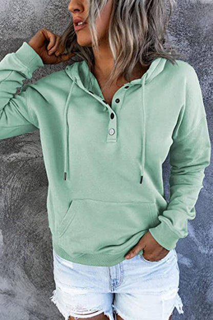 Long-sleeved Hooded Sweatshirt With Pockets Sports Clothing
