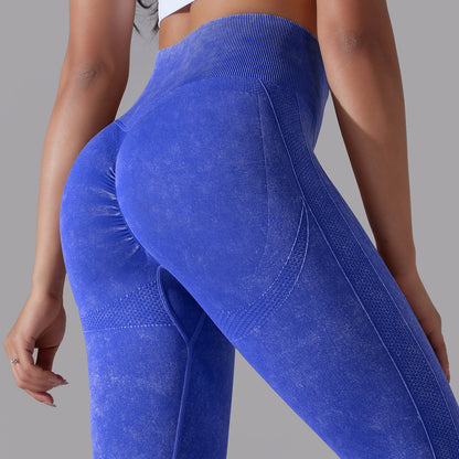 Knitted Seamless Yoga Pants Running Sports Fitness