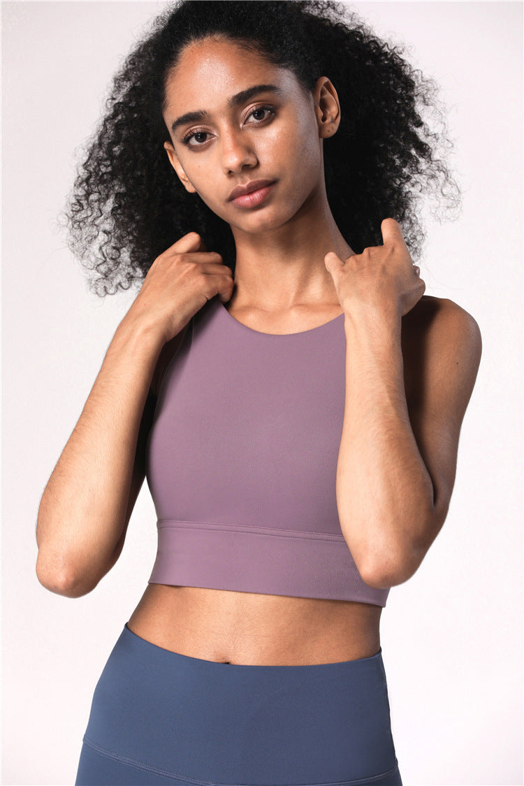 Fitness Cross Back Underwear Strappy Longline Yoga Bras Tops