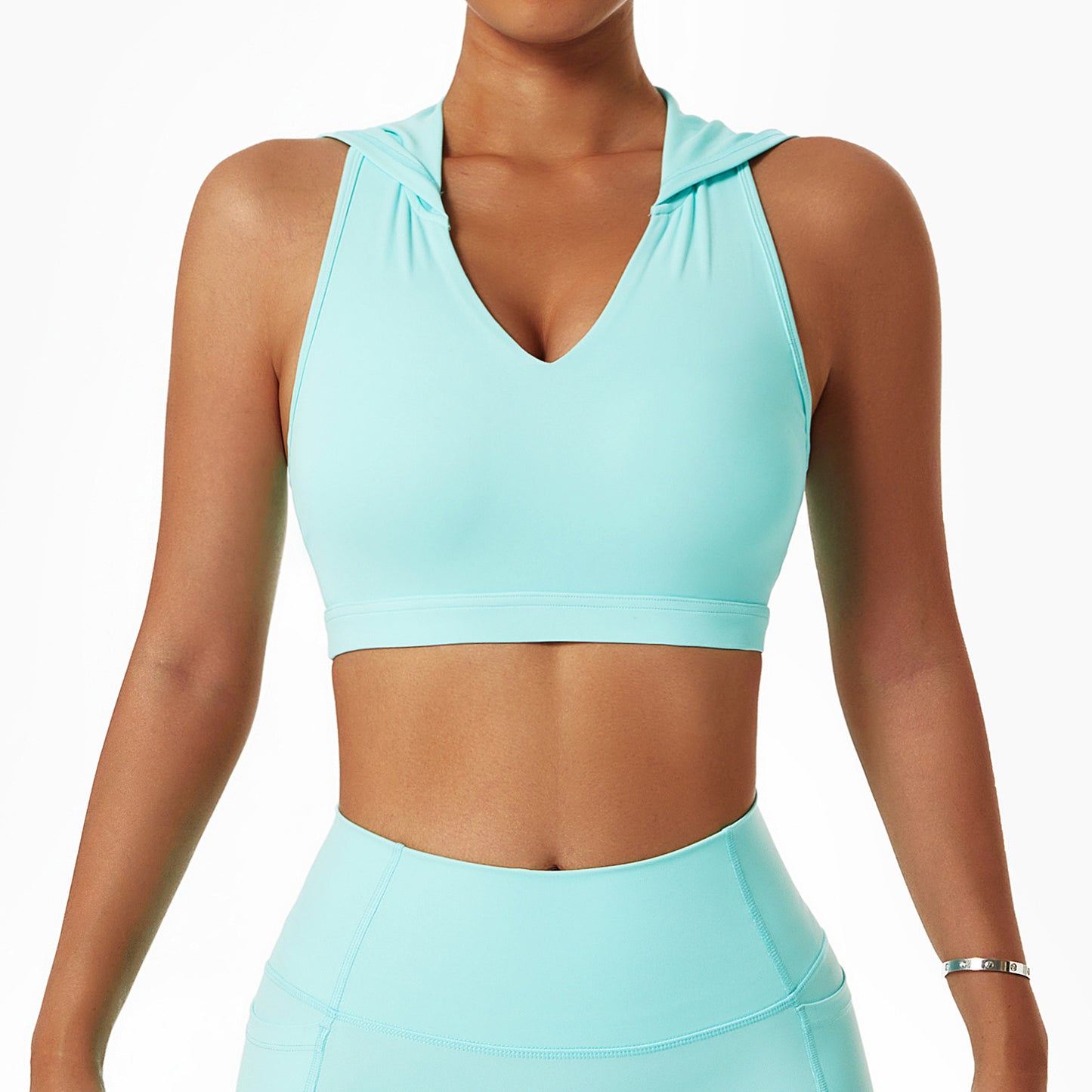 Lulu Nude Yoga Shockproof Back Sports Bra