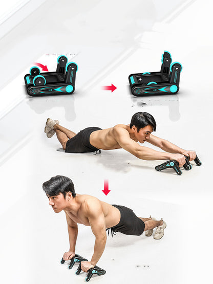 Four-wheel Abdomen Wheel Men's Fitness Equipment Roll