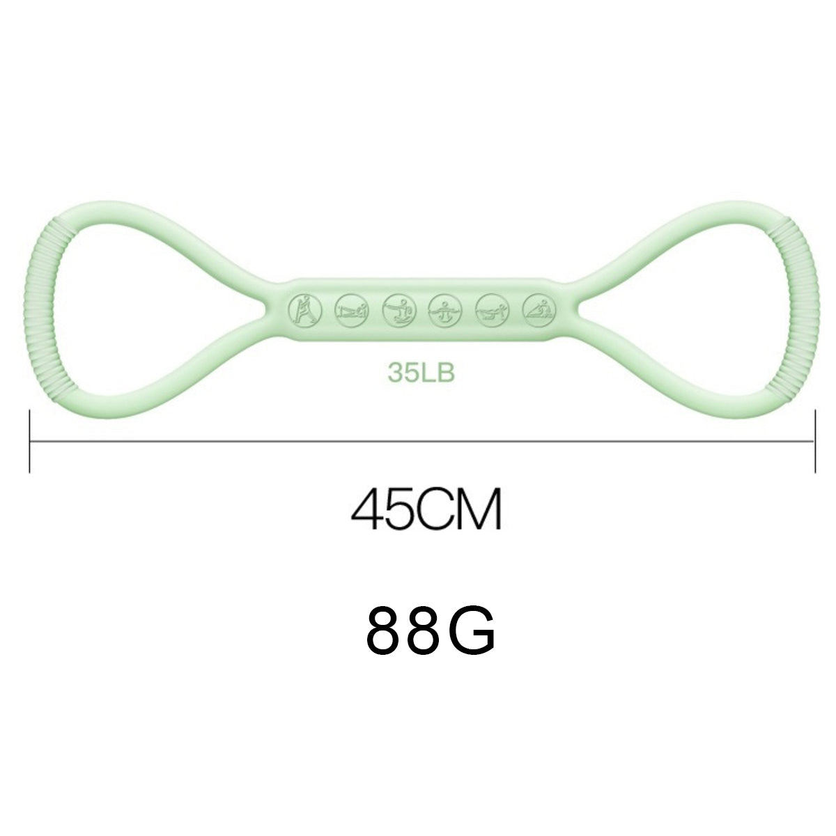 8-character Puller 8-character Silicone Yoga Loop Resistance Bands