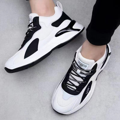 Fashion Black White Sneakers Casual Sports Shoes For Men