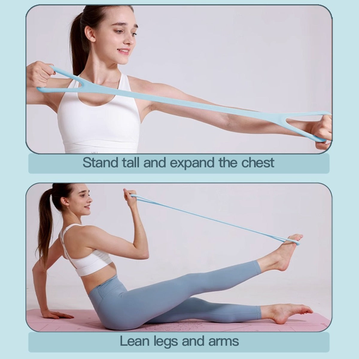 8-character Puller 8-character Silicone Yoga Loop Resistance Bands