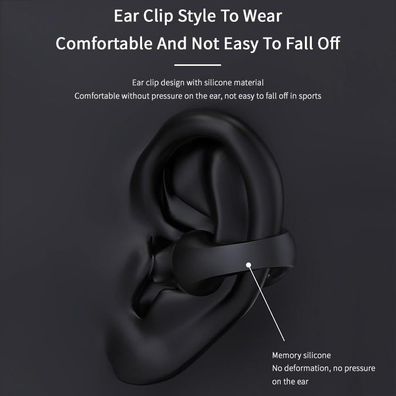 Ear Clip Bone Conduction Handsfree Sports Headset