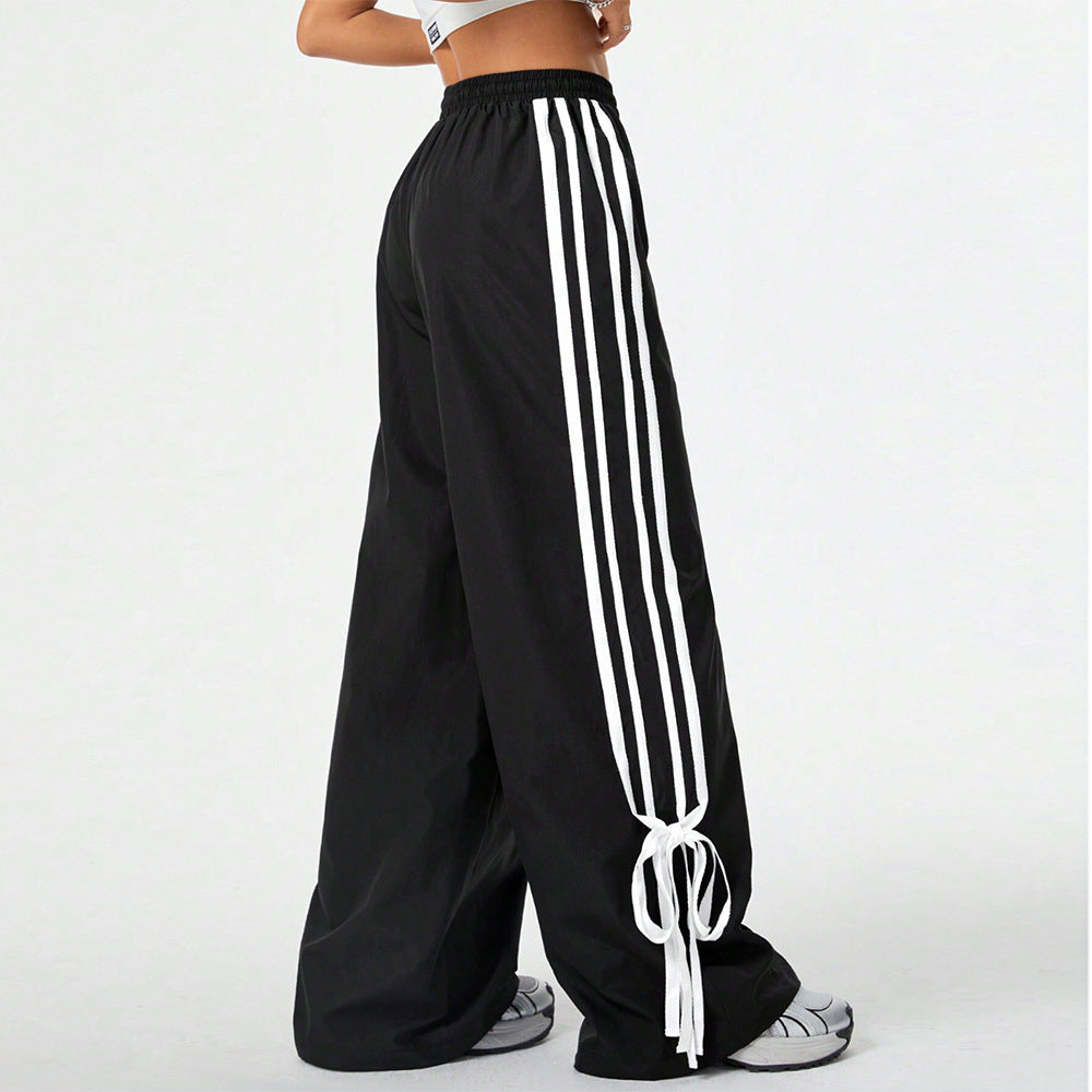 High Waist Wide Leg Pants Women's Sports Trousers