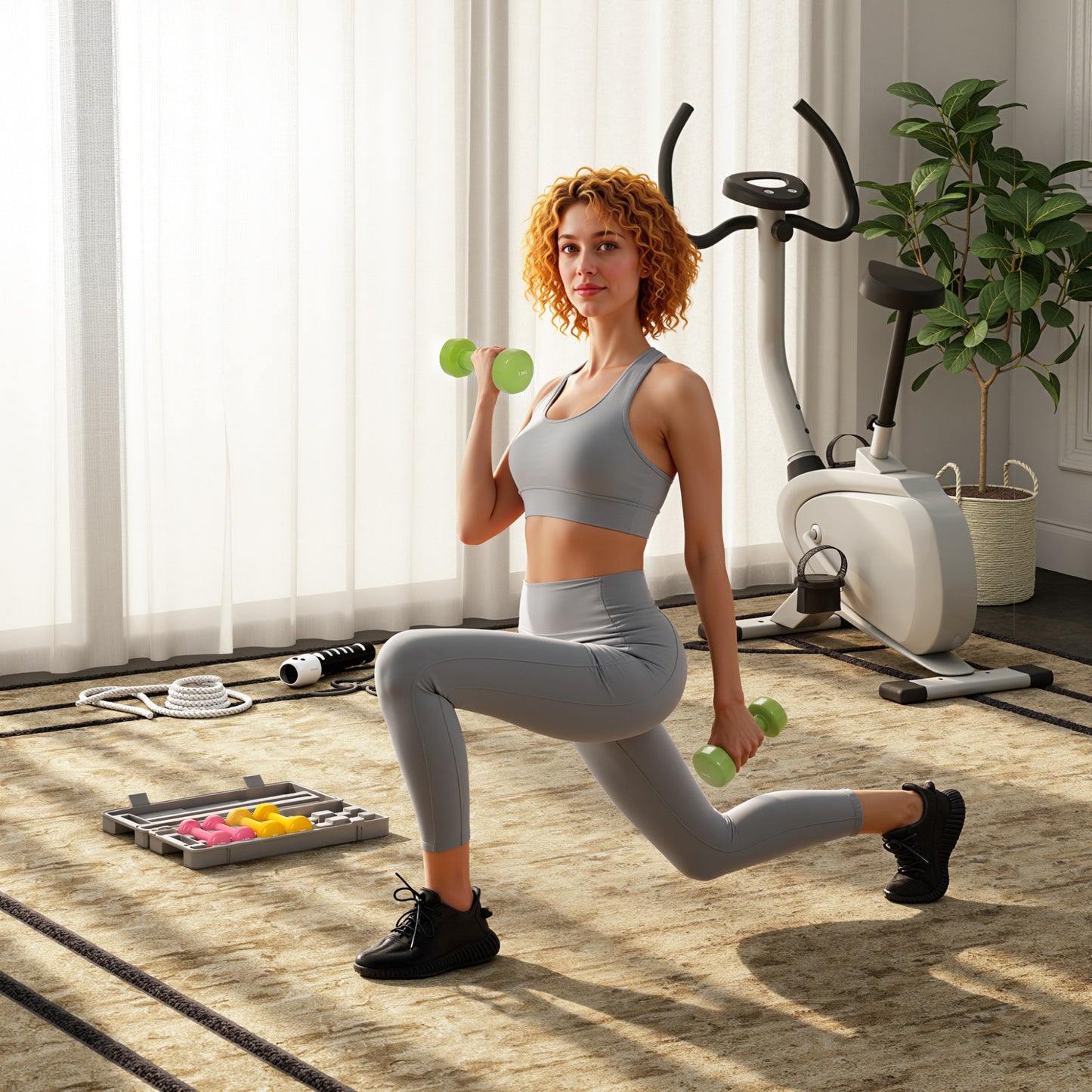 6Kg Dumbbell Set Fitness Weight Set For Men And Women