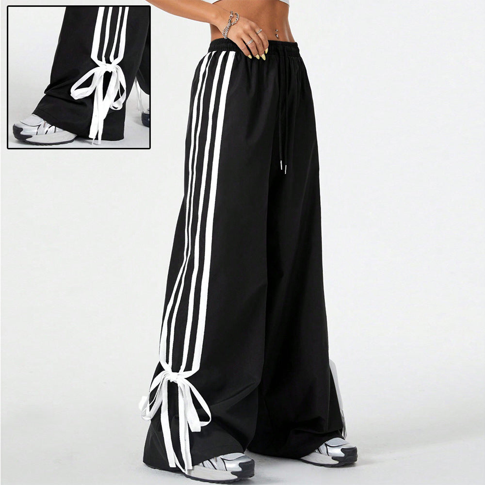 High Waist Wide Leg Pants Women's Sports Trousers