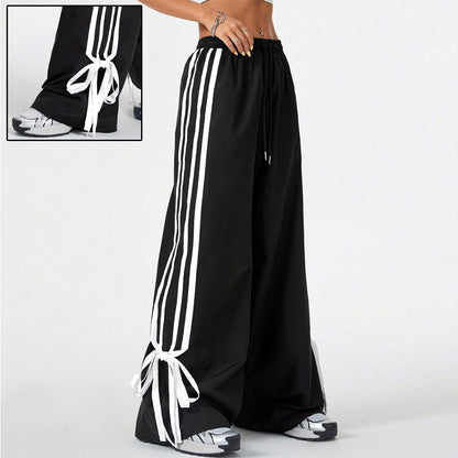High Waist Wide Leg Pants Women's Sports Trousers