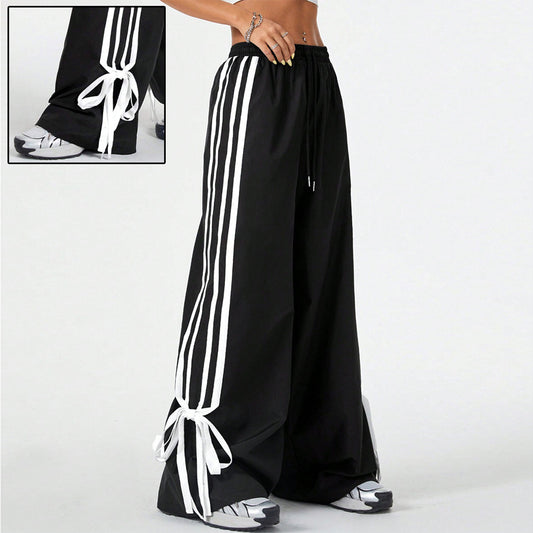 High Waist Wide Leg Pants Women's Sports Trousers