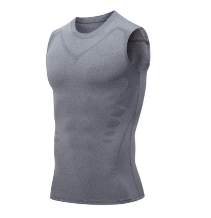 Elastic sweat-absorbent and quick-drying training vest