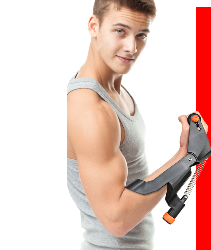 Professional men's wrist power equipment at home