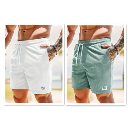 Lace-up Drawstring Shorts Summer Corduroy Sports Short