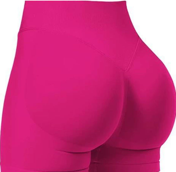 High Waist Yoga Shorts Tight Hip Raise Seamless