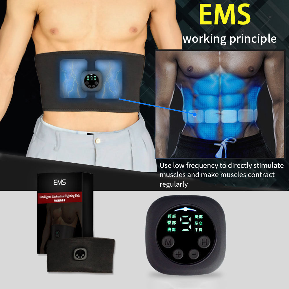 Smart Digital Display Fitness EMS Belt Abdominal Instrument