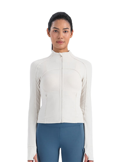 Women's Half Turtleneck Sports Fitness Jacket